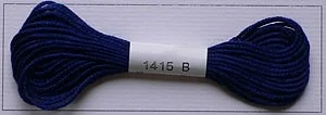 Soie d'Alger Seidenstickgarn - 1415 warmes blau- Ausverkauf 1x vorrätig