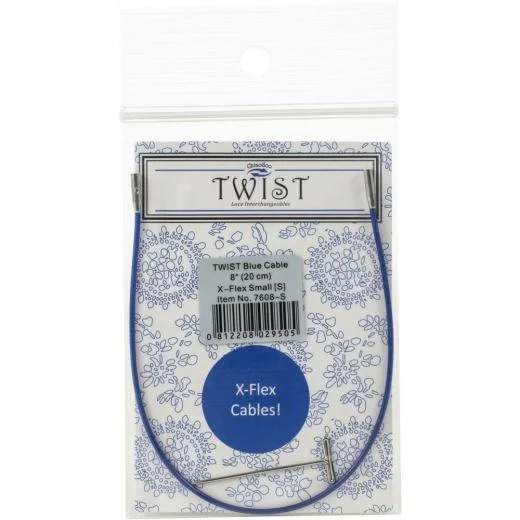 Seil Twist Blue 20 cm Small ChiaoGoo für austauschbare Rundstricknadeln