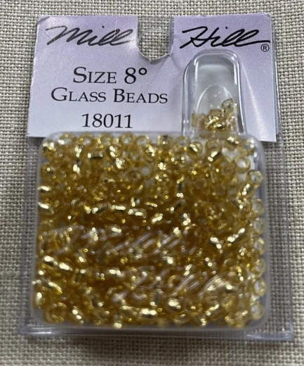 Mill Hill 18011 Pony Beads Size 8/0 - Victorian Gold