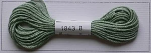 Soie d'Alger Seidenstickgarn - 1843 warmes grün - Ausverkauf 1x vorrätig