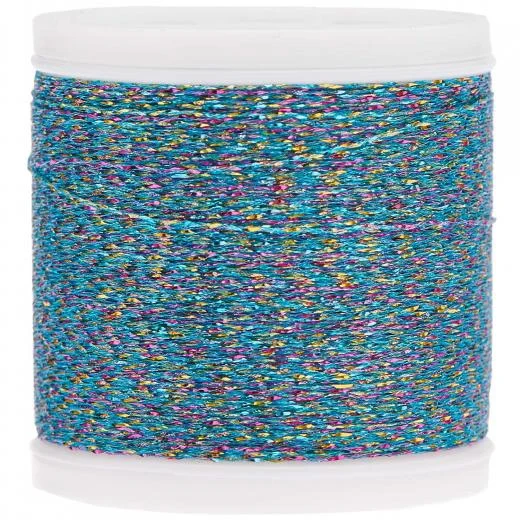 Sticktwist Metallic No. 40 - rainbow-blau Rico Design