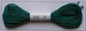 Soie d'Alger Seidenstickgarn - 202 grün - Ausverkauf 1x vorrätig