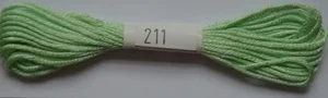 Soie d'Alger Seidenstickgarn - 211 warmes grün - Ausverkauf 1x vorrätig