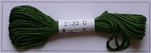 Soie d'Alger Seidenstickgarn - 2135 gelbgrün - Ausverkauf 1x vorrätig
