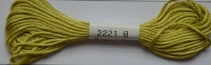 Soie d'Alger Seidenstickgarn - 2221 kühles gelb extra - Ausverkauf 1x vorrätig