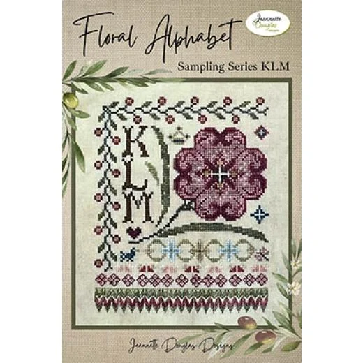 Jeannette Douglas - Floral Alphabet Sampling Series - KLM
