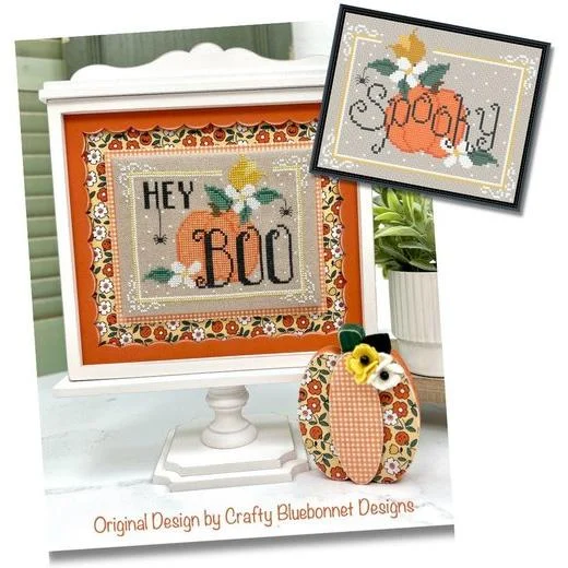 Crafty Bluebonnet Designs - Hey Boo (And Spooky companion)