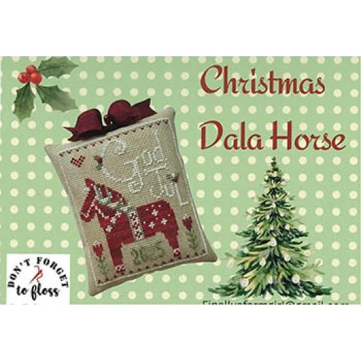 Finally A Farmgirl Designs - Christmas Dala Horse