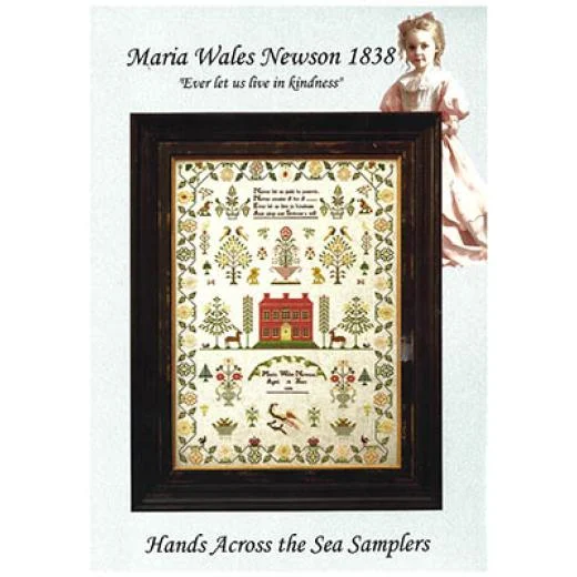 Hands Across The Sea Samplers - Maria Wales Newson 1838