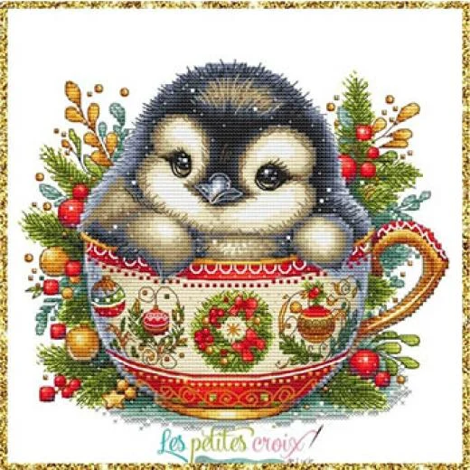 Les Petites Croix De Lucie - Christmas Animal Cup Penguin