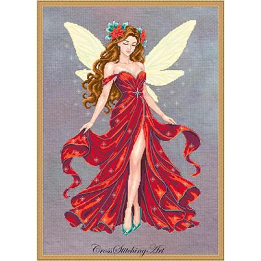Cross Stitching Art - Rosalinne, The Winter Star