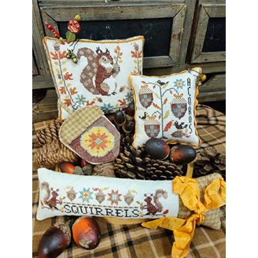 Quaint Rose Needle Arts - Acorn Thieves