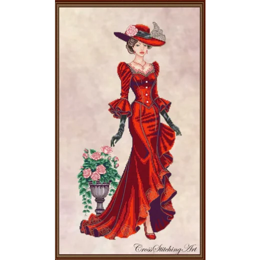 Cross Stitching Art - Valerie