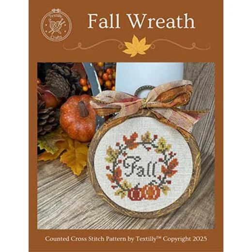 Textilly Crafts - Fall Wreath