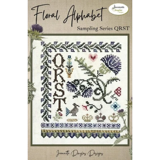 Jeannette Douglas - Floral Alphabet Sampling Series - QRST