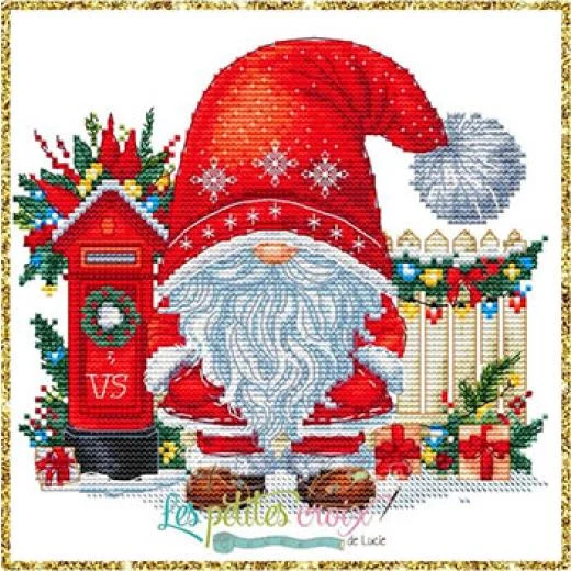 Les Petites Croix De Lucie - Christmas Gnome Letter Box