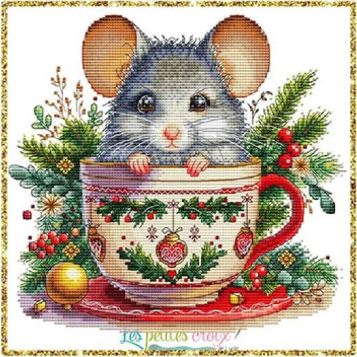 Les Petites Croix De Lucie - Christmas Animals Cups Mouse - Ausverkauf