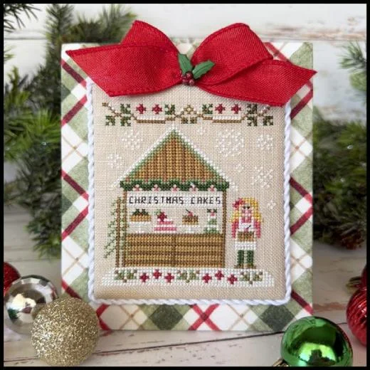 Country Cottage Needleworks - Christmas Market - Christmas Cake Stand