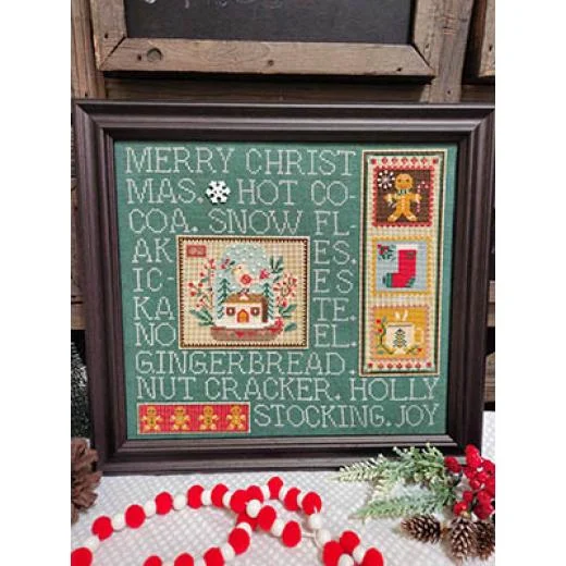 Quaint Rose Needle Arts - Mixed Media Needleart - Retro Christmas