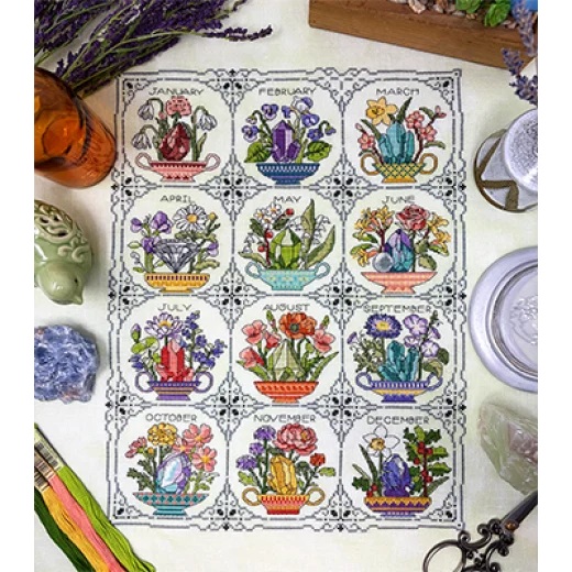 Tiny Modernist - Birthstones & Flowers
