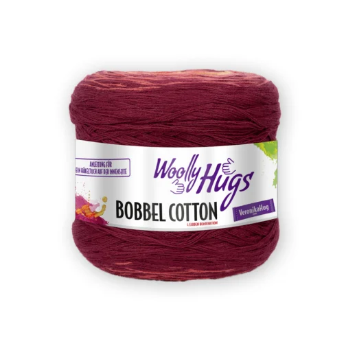 Woolly Hugs Bobbel Cotton - orange-bordeaux (73)