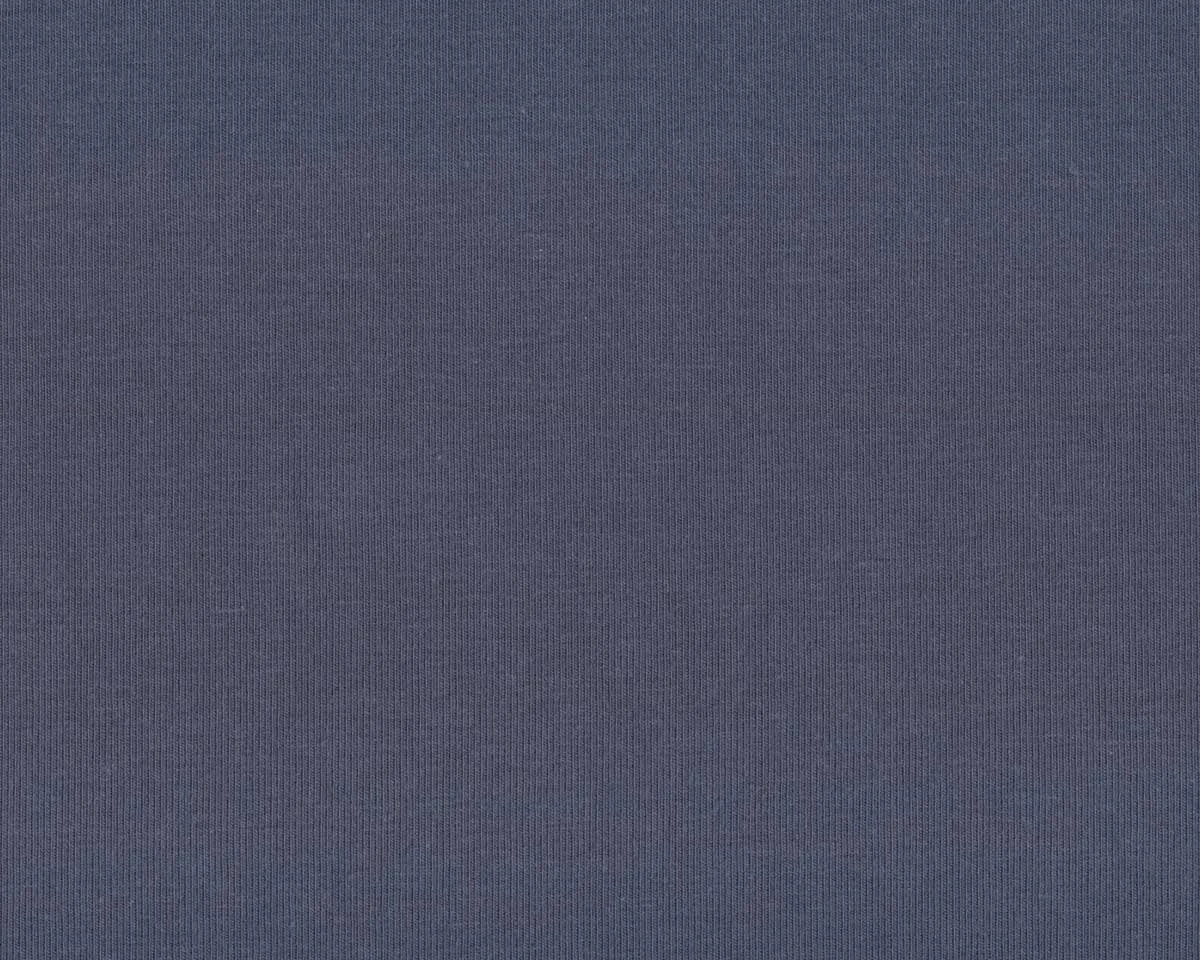 30 cm Reststück Baumwolljersey VANESSA, einfarbig, dunkles taubenblau, Swafing