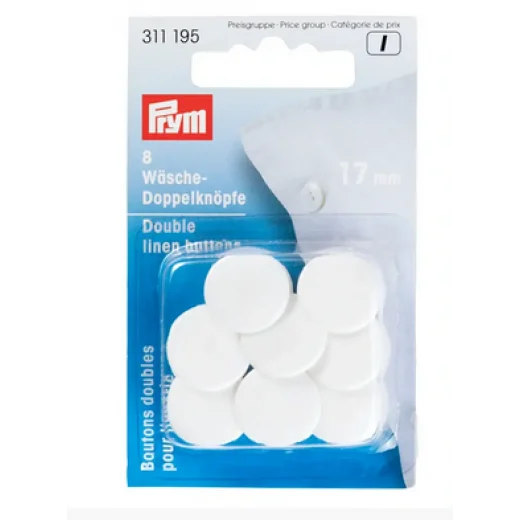 Wäsche-Doppelknöpfe Ø 15 mm - Prym