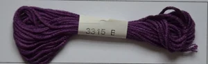 Soie d'Alger Seidenstickgarn - Farbe 3315 violett / lila extra- Ausverkauf 1x vorrätig