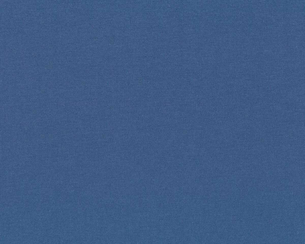 35 cm Reststück Baumwolljersey FEEL GOOD, jeansblau