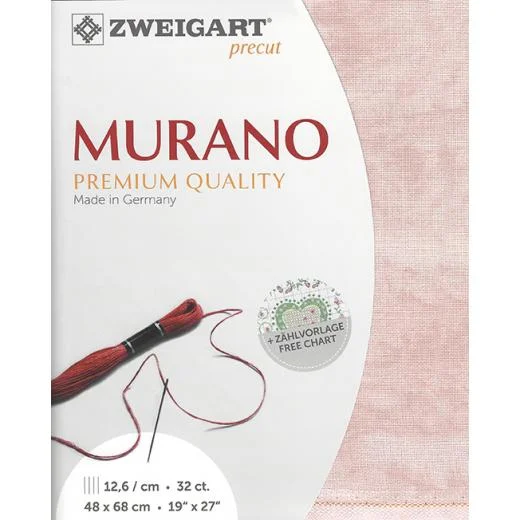 Zweigart Murano 32ct - 4269 Vintage rosé (Precut)
