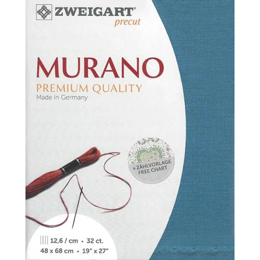 Zweigart Murano 32ct - 5152 azurblau (Precut)