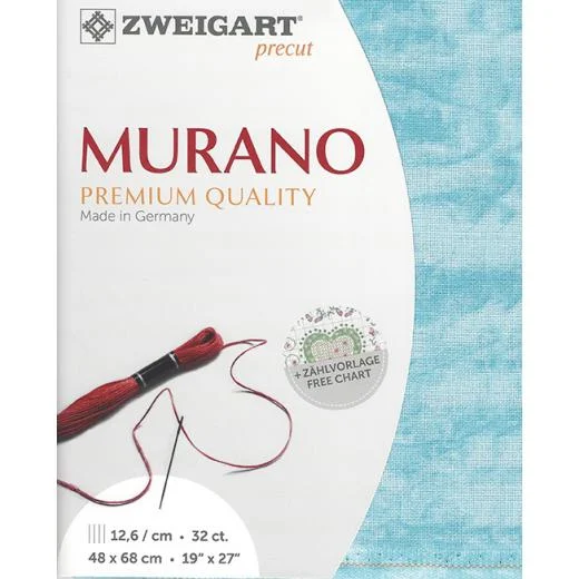 Zweigart Murano 32ct - 5439 Vintage atlantic (Precut)