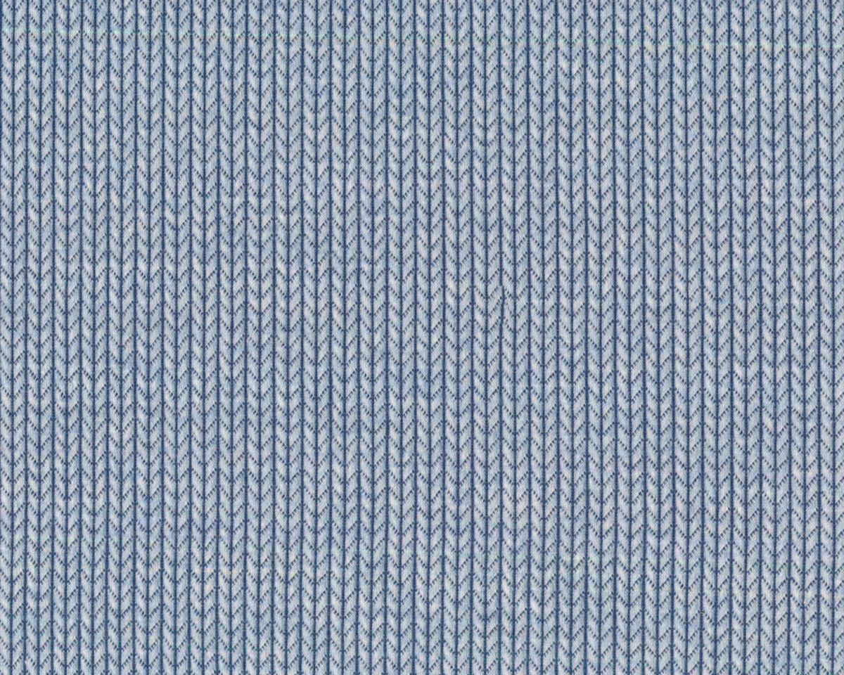 40 cm Reststück Jacquard-Strick KNIT KNIT, Grobmaschen-Optik, hellblau, Albstoffe