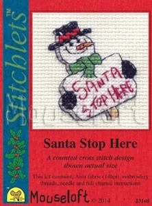 Mouseloft - Santa Stop Here (Stickpackung)