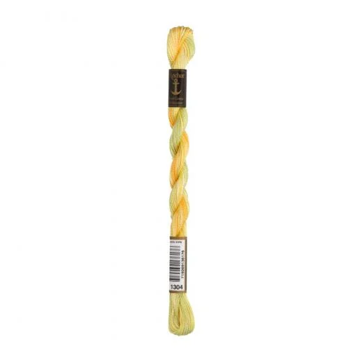 Anchor Perlgarn Stärke 5 - 5g - 1304 gelb sunshine multicolor