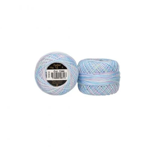 Anchor Perlgarn Stärke 8 - 10g - 1344 bleu multicolor