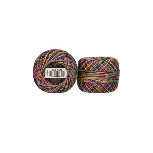 Anchor Perlgarn Stärke 8 - 10g - 1375 harlekin multicolor