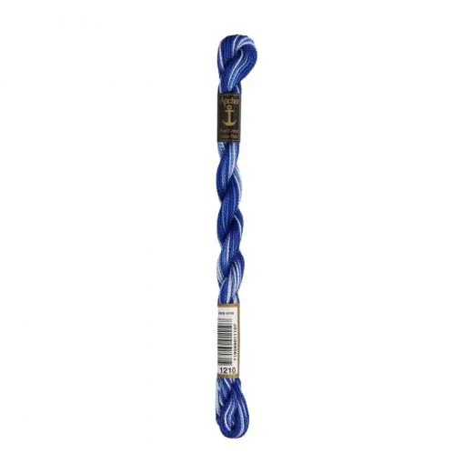 Anchor Perlgarn Stärke 5 - 5g - 1210 blau ombre