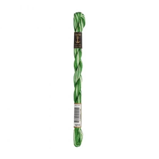 Anchor Perlgarn Stärke 5 - 5g - 1215 grasgrün ombre