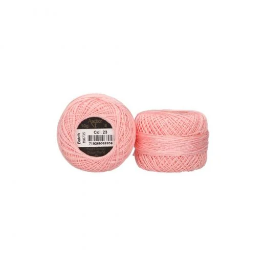 Anchor Perlgarn Stärke 8 - 10g - 23 rose hell