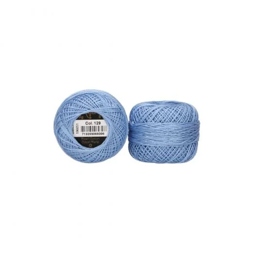 Anchor Perlgarn Stärke 8 - 10g - 129 azurblau