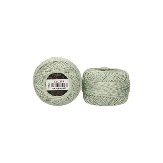 Anchor Perlgarn Stärke 8 - 10g - 213 pastellgrün