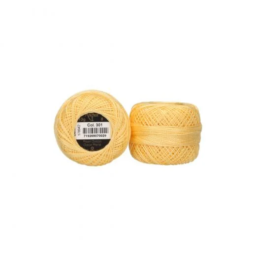 Anchor Perlgarn Stärke 8 - 10g - 301 vanille dunkel