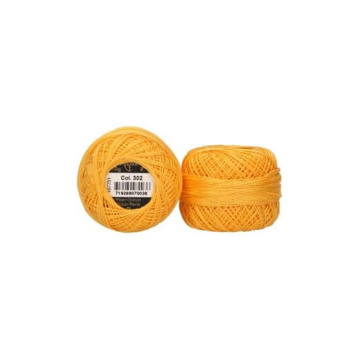 Anchor Perlgarn Stärke 8 - 10g - 302 mais