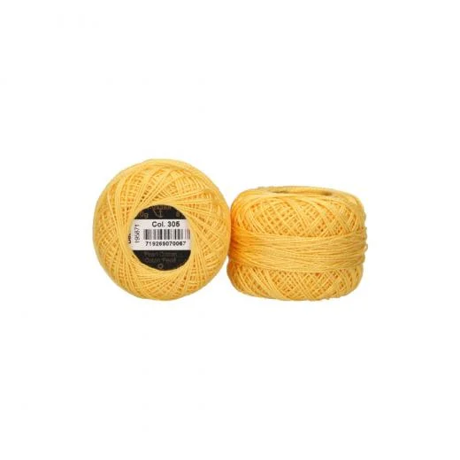 Anchor Perlgarn Stärke 8 - 10g - 305 goldgelb