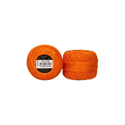 Anchor Perlgarn Stärke 8 - 10g - 316 orange