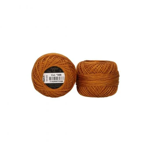 Anchor Perlgarn Stärke 8 - 10g - 365 cognac