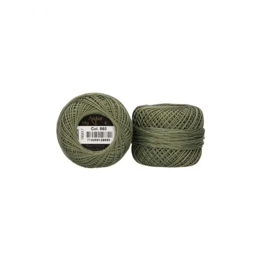 Anchor Perlgarn Stärke 8 - 10g - 860 eukalyptus