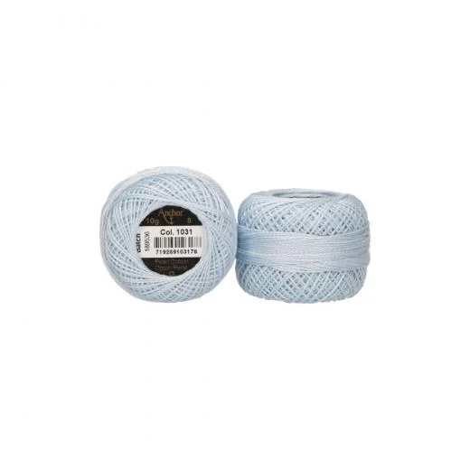 Anchor Perlgarn Stärke 8 - 10g - 1031 blasshellblau