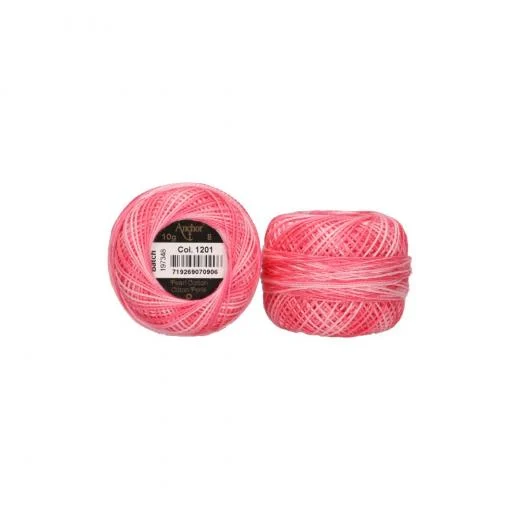 Anchor Perlgarn Stärke 8 - 10g - 1201 rosa ombre